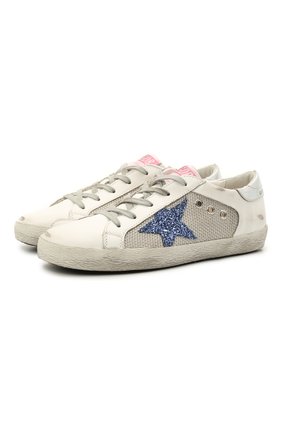 Детские кожаные кеды superstar GOLDEN GOOSE DELUXE BRAND белого цвета по цене 28800 руб., арт. GYF00103.F001071 | Фото 1 Детские кожаные кеды superstar GOLDEN GOOSE DELUXE BRAND белого цвета, арт. GYF00103.F001071 | Фото 1 (Материал внутренний: Натуральная кожа; Материал внешний: Кожа; Региональные ограничения белый список (Axapta Mercury): RU; Девочки Кросс-КТ: Обувь-низкие)
