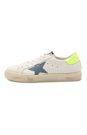 Детские кожаные кеды superstar GOLDEN GOOSE DELUXE BRAND белого цвета по цене 22450 руб., арт. GYF00112.F001166 | Фото 2 Детские кожаные кеды superstar GOLDEN GOOSE DELUXE BRAND белого цвета, арт. GYF00112.F001166 | Фото 2 (Материал внутренний: Текстиль, Натуральная кожа; Материал внешний: Кожа; Региональные ограничения белый список (Axapta Mercury): RU; Мальчики Кросс-КТ: Обувь-низкие)