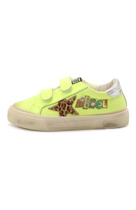 Детские кеды superstar GOLDEN GOOSE DELUXE BRAND желтого цвета по цене 19400 руб., арт. GYF00198.F001262 | Фото 2 Детские кеды superstar GOLDEN GOOSE DELUXE BRAND желтого цвета, арт. GYF00198.F001262 | Фото 2