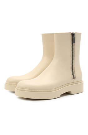 Женские кожаные ботинки SANTONI кремвого цвета по цене 62550 руб., арт. WTHW59519TISNU0RE45 | Фото 1 Женские кожаные ботинки SANTONI кремвого цвета, арт. WTHW59519TISNU0RE45 | Фото 1