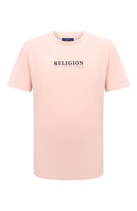 Мужская хлопковая футболка RELIGION розового цвета по цене 4110 руб., арт. 11TCTN96 | Фото 1 Мужская хлопковая футболка RELIGION розового цвета, арт. 11TCTN96 | Фото 1