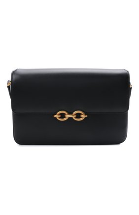 Женская сумка maillon SAINT LAURENT черного цвета по цене 173500 руб., арт. 649795/2R20W | Фото 1 Женская сумка maillon SAINT LAURENT черного цвета, арт. 649795/2R20W | Фото 1 (Сумки-технические: Сумки через плечо; Материал: Натуральная кожа; Ремень/цепочка: На ремешке; Размер: small)