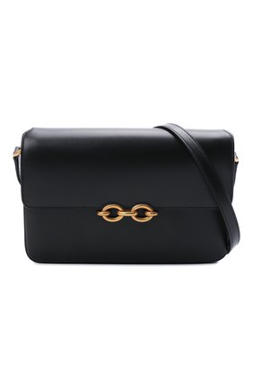 Женская сумка maillon SAINT LAURENT черного цвета по цене 173500 руб., арт. 649795/2R20W | Фото 5 Женская сумка maillon SAINT LAURENT черного цвета, арт. 649795/2R20W | Фото 5 (Сумки-технические: Сумки через плечо; Материал: Натуральная кожа; Ремень/цепочка: На ремешке; Размер: small)