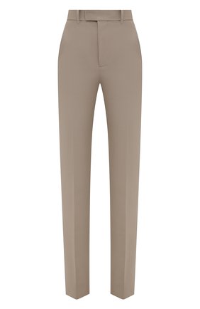 Женские хлопковые брюки BOTTEGA VENETA бежевого цвета по цене 87850 руб., арт. 657740/V0BT0 | Фото 1