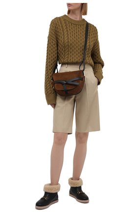 Женские кожаные сапоги GUCCI черного цвета по цене 79950 руб., арт. 645753/17T40 | Фото 2 Женские кожаные сапоги GUCCI черного цвета, арт. 645753/17T40 | Фото 2