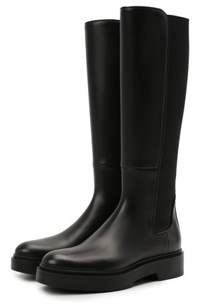 Женские кожаные сапоги SANTONI черного цвета по цене 73150 руб., арт. WSHW59512SM0NU0RN01 | Фото 1 Женские кожаные сапоги SANTONI черного цвета, арт. WSHW59512SM0NU0RN01 | Фото 1