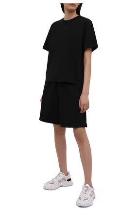 Женская хлопковая футболка HERON PRESTON FOR CALVIN KLEIN черного цвета по цене 11500 руб., арт. K10K108252 | Фото 2 Женская хлопковая футболка HERON PRESTON FOR CALVIN KLEIN черного цвета, арт. K10K108252 | Фото 2