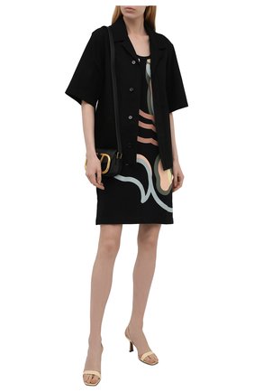 Женское хлопковое платье kenzo x wwf KENZO черного цвета по цене 19700 руб., арт. FB52R07874SB | Фото 2 Женское хлопковое платье kenzo x wwf KENZO черного цвета, арт. FB52R07874SB | Фото 2