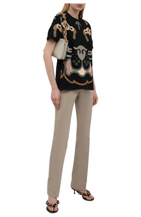 Женская хлопковая футболка kenzo x wwf KENZO черного цвета по цене 13350 руб., арт. FB52TS9444SB | Фото 2 Женская хлопковая футболка kenzo x wwf KENZO черного цвета, арт. FB52TS9444SB | Фото 2