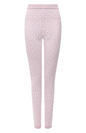 Женские леггинсы BALMAIN светло-розового цвета по цене 137500 руб., арт. WF1PD005/K272 | Фото 1 Женские леггинсы BALMAIN светло-розового цвета, арт. WF1PD005/K272 | Фото 1