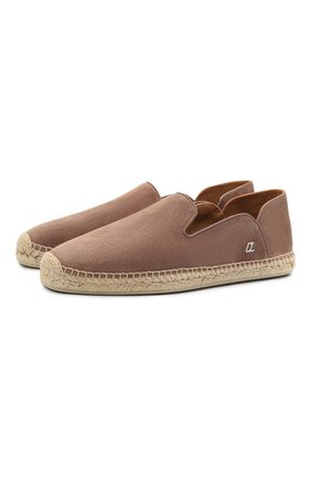 Мужские замшевые эспадрильи espadon CHRISTIAN LOUBOUTIN коричневого цвета по цене 47950 руб., арт. 1210953/ESPAD0N FLAT | Фото 1 Мужские замшевые эспадрильи espadon CHRISTIAN LOUBOUTIN коричневого цвета, арт. 1210953/ESPAD0N FLAT | Фото 1