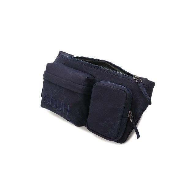 Текстильная поясная сумка HUGO 50455534, цвет синий, размер NS - фото 4