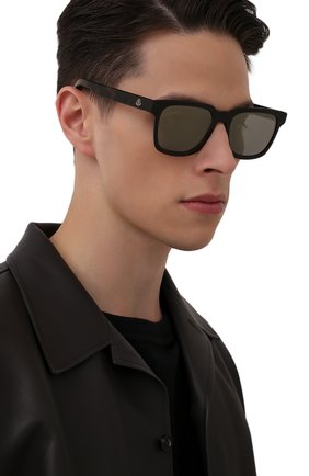 Мужские солнцезащитные очки MONCLER темно-коричневого цвета по цене 22480 руб., арт. ML 0174 56Q 57 С/З ОЧКИ | Фото 2 Мужские солнцезащитные очки MONCLER темно-коричневого цвета, арт. ML 0174 56Q 57 С/З ОЧКИ | Фото 2