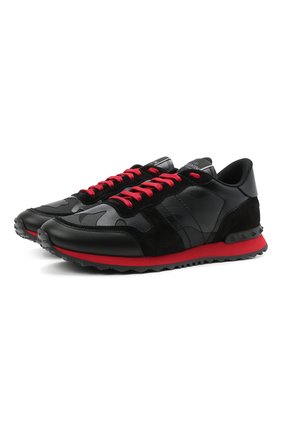 Мужские комбинированные кроссовки rockrunner VALENTINO черного цвета по цене 56750 руб., арт. WY2S0723/NSD | Фото 1 Мужские комбинированные кроссовки rockrunner VALENTINO черного цвета, арт. WY2S0723/NSD | Фото 1