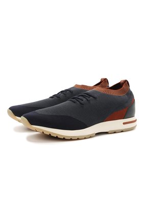 Мужские текстильные кроссовки 360 lp flexy walk LORO PIANA синего цвета по цене 63650 руб., арт. FAL7942 | Фото 1 Мужские текстильные кроссовки 360 lp flexy walk LORO PIANA синего цвета, арт. FAL7942 | Фото 1