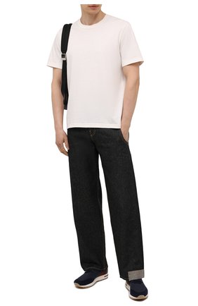 Мужские текстильные кроссовки 360 lp flexy walk LORO PIANA синего цвета по цене 63650 руб., арт. FAL7942 | Фото 2 Мужские текстильные кроссовки 360 lp flexy walk LORO PIANA синего цвета, арт. FAL7942 | Фото 2