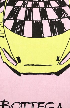 Женское хлопковое полотенце BOTTEGA VENETA розового цвета, арт. 656910/3V106 | Фото 2 (Женское Кросс-КТ: Аксессуары-пляжная одежда; Материал: Хлопок, Текстиль; Региональные ограничения белый список (Axapta Mercury): RU)