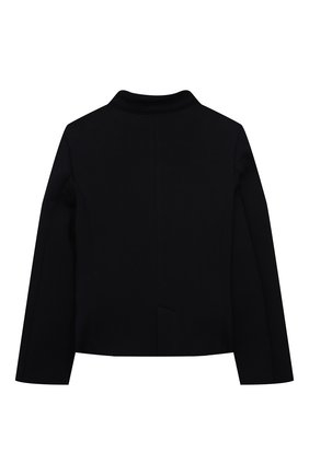 Детский хлопковый жакет EMPORIO ARMANI темно-синего цвета по цене 21700 руб., арт. 6K3G02/1JHSZ | Фото 2 Детский хлопковый жакет EMPORIO ARMANI темно-синего цвета, арт. 6K3G02/1JHSZ | Фото 2