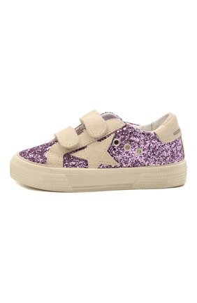 Детские кеды superstar GOLDEN GOOSE DELUXE BRAND фиолетового цвета по цене 17600 руб., арт. GJF00198.F001168 | Фото 2 Детские кеды superstar GOLDEN GOOSE DELUXE BRAND фиолетового цвета, арт. GJF00198.F001168 | Фото 2