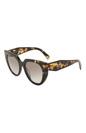 Женские солнцезащитные очки PRADA коричневого цвета, арт. 14WS-3890A7 | Фото 1 (Тип очков: С/з; Региональные ограничения белый список (Axapta Mercury): RU; Очки форма: Cat-eye; Оптика Гендер: оптика-женское)