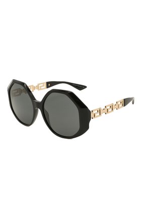 Женские солнцезащитные очки VERSACE черного цвета по цене 19950 руб., арт. 4395-GB1/87 | Фото 1 Женские солнцезащитные очки VERSACE черного цвета, арт. 4395-GB1/87 | Фото 1 (Тип очков: С/з; Оптика Гендер: оптика-женское; Очки форма: Креативные, Круглые)