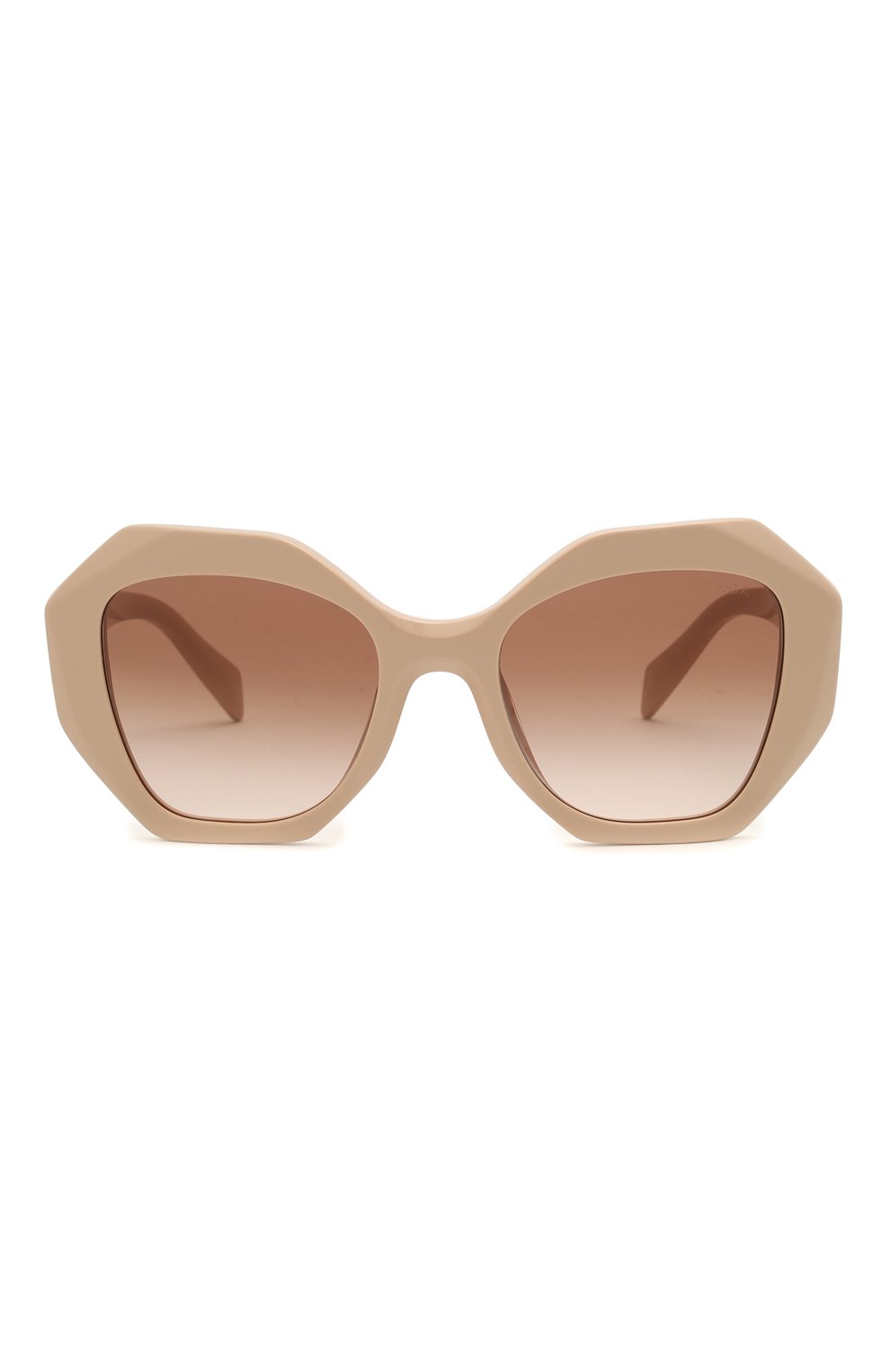 Женские солнцезащитные очки PRADA бежевого цвета, арт. 16WS-VYJ0A6 | Фото 3 (Региональные ограничения белый список (Axapta Mercury): RU; Тип очков: С/з; Оптика Гендер: оптика-женское; Очки форма: Бабочка)