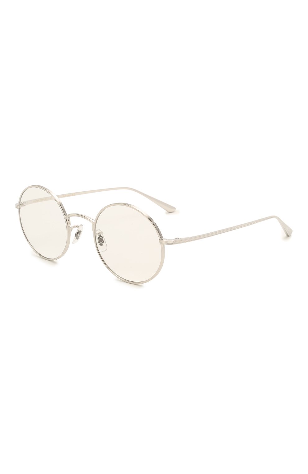 Женские солнцезащитные очки OLIVER PEOPLES серебряного цвета, арт. 1197ST-52541W | Фото 1 (Тип очков: С/з; Очки форма: Круглые; Оптика Гендер: оптика-унисекс)