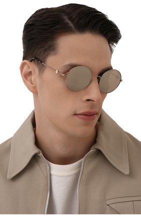 Мужские солнцезащитные очки MONCLER золотого цвета по цене 28800 руб., арт. ML 0193 34Z 51 С/З ОЧКИ | Фото 2 Мужские солнцезащитные очки MONCLER золотого цвета, арт. ML 0193 34Z 51 С/З ОЧКИ | Фото 2