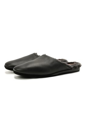 Мужского кожаные домашние туфли SANTONI черного цвета по цене 37300 руб., арт. PMXXA2147XXX1CLBN01 | Фото 1 Мужского кожаные домашние туфли SANTONI черного цвета, арт. PMXXA2147XXX1CLBN01 | Фото 1