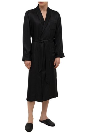 Мужского кожаные домашние туфли SANTONI черного цвета по цене 37300 руб., арт. PMXXA2147XXX1CLBN01 | Фото 2 Мужского кожаные домашние туфли SANTONI черного цвета, арт. PMXXA2147XXX1CLBN01 | Фото 2