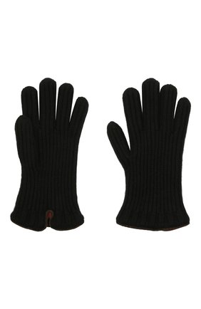 Мужские кашемировые перчатки LORO PIANA черного цвета, арт. FAI4645 | Фото 2 (Материал: Шерсть, Кашемир, Текстиль; Кросс-КТ: Трикотаж; Региональные ограничения белый список (Axapta Mercury): RU)