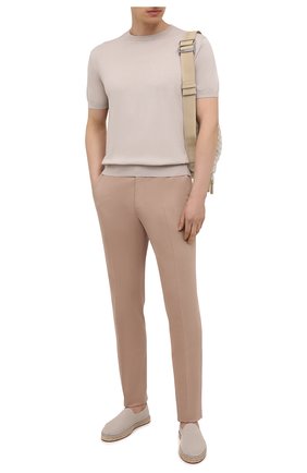 Мужские текстильные эспадрильи seaside walk LORO PIANA бежевого цвета по цене 48200 руб., арт. FAL6994 | Фото 2 Мужские текстильные эспадрильи seaside walk LORO PIANA бежевого цвета, арт. FAL6994 | Фото 2