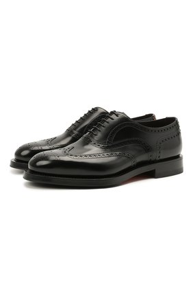 Мужские кожаные оксфорды SANTONI черного цвета по цене 61900 руб., арт. MCCG17836MH4H0BRN01 | Фото 1 Мужские кожаные оксфорды SANTONI черного цвета, арт. MCCG17836MH4H0BRN01 | Фото 1
