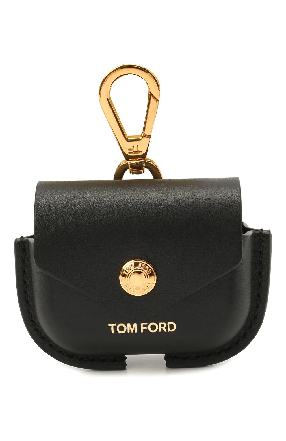 Кожаный чехол для airpods pro TOM FORD черного цвета, арт. Y0304T-LCL121 | Фото 1 (Материал: Натуральная кожа; Женское Кросс-КТ: Кожа AirPods)
