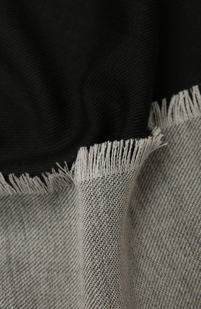 Женская шаль logo BALMUIR черного цвета, арт. 2110011 | Фото 2 (Материал: Шерсть, Текстиль)