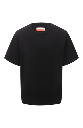 Женская хлопковая футболка HERON PRESTON FOR CALVIN KLEIN черного цвета по цене 11500 руб., арт. K20K203539 | Фото 1 Женская хлопковая футболка HERON PRESTON FOR CALVIN KLEIN черного цвета, арт. K20K203539 | Фото 1