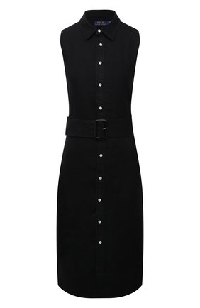 Женское льняное платье POLO RALPH LAUREN черного цвета по цене 26100 руб., арт. 211838938 | Фото 1 Женское льняное платье POLO RALPH LAUREN черного цвета, арт. 211838938 | Фото 1 (Стили: Кэжуэл; Материал внешний: Лен; Женское Кросс-КТ: Платье-одежда; Длина Ж (юбки, платья, шорты): До колена; Случай: Повседневный)
