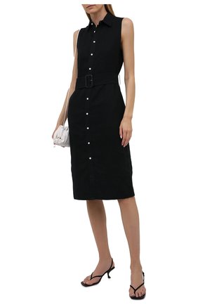 Женское льняное платье POLO RALPH LAUREN черного цвета по цене 26100 руб., арт. 211838938 | Фото 2 Женское льняное платье POLO RALPH LAUREN черного цвета, арт. 211838938 | Фото 2 (Стили: Кэжуэл; Материал внешний: Лен; Женское Кросс-КТ: Платье-одежда; Длина Ж (юбки, платья, шорты): До колена; Случай: Повседневный)