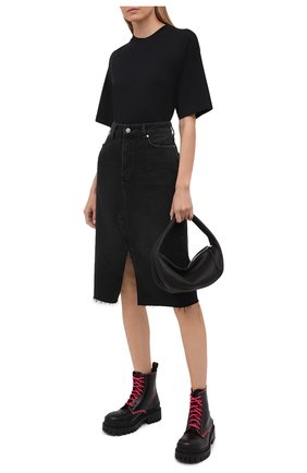Женские кожаные ботинки 20 мм strike BALENCIAGA черного цвета по цене 79950 руб., арт. 590974/WA964 | Фото 2 Женские кожаные ботинки 20 мм strike BALENCIAGA черного цвета, арт. 590974/WA964 | Фото 2