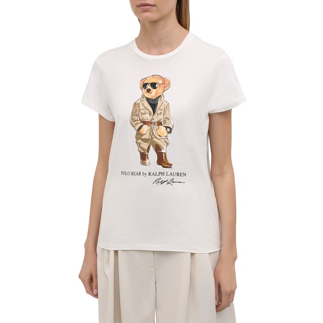 фото Хлопковая футболка polo ralph lauren