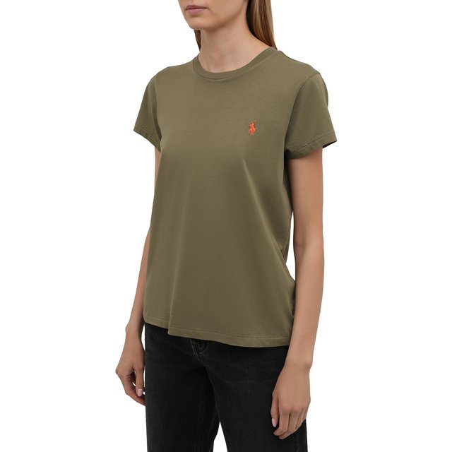 фото Хлопковая футболка polo ralph lauren