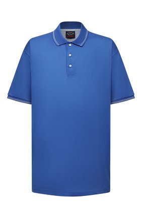 Мужское хлопковое поло PAUL&SHARK синего цвета по цене 24000 руб., арт. 21411331/FEN/3XL-6XL | Фото 1 Мужское хлопковое поло PAUL&SHARK синего цвета, арт. 21411331/FEN/3XL-6XL | Фото 1