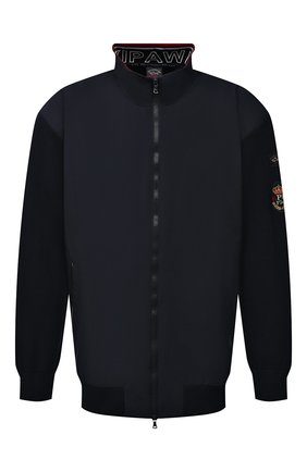 Мужской комбинированный кардиган PAUL&SHARK темно-синего цвета по цене 56500 руб., арт. 21411707/IA2/3XL-6XL | Фото 1 Мужской комбинированный кардиган PAUL&SHARK темно-синего цвета, арт. 21411707/IA2/3XL-6XL | Фото 1 (Мужское Кросс-КТ: Кардиган-одежда; Материал внешний: Хлопок; Длина (для топов): Удлиненные; Рукава: Длинные; Материал подклада: Синтетический материал; Стили: Кэжуэл)