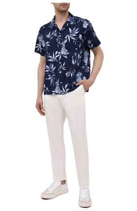 Мужская хлопковая рубашка POLO RALPH LAUREN синего цвета по цене 13100 руб., арт. 710842892/5395 | Фото 2 Мужская хлопковая рубашка POLO RALPH LAUREN синего цвета, арт. 710842892/5395 | Фото 2