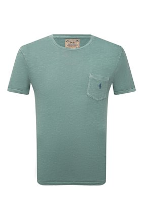 Мужская хлопковая футболка POLO RALPH LAUREN зеленого цвета по цене 6955 руб., арт. 710795137 | Фото 1 Мужская хлопковая футболка POLO RALPH LAUREN зеленого цвета, арт. 710795137 | Фото 1 (Принт: Без принта; Рукава: Короткие; Материал внешний: Хлопок; Длина (для топов): Стандартные)