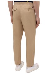 Мужские хлопковые брюки POLO RALPH LAUREN бежевого цвета, арт. 710740566 | Фото 4 (Силуэт М (брюки): Чиносы; Длина (брюки, джинсы): Стандартные; Случай: Повседневный; Материал внешний: Хлопок; Стили: Кэжуэл)