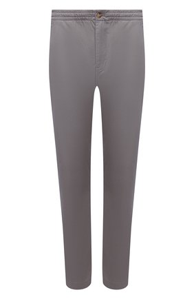 Мужские хлопковые брюки POLO RALPH LAUREN серого цвета, арт. 710740566 | Фото 1 (Случай: Повседневный; Стили: Кэжуэл; Материал внешний: Хлопок; Длина (брюки, джинсы): Стандартные; Силуэт М (брюки): Чиносы)