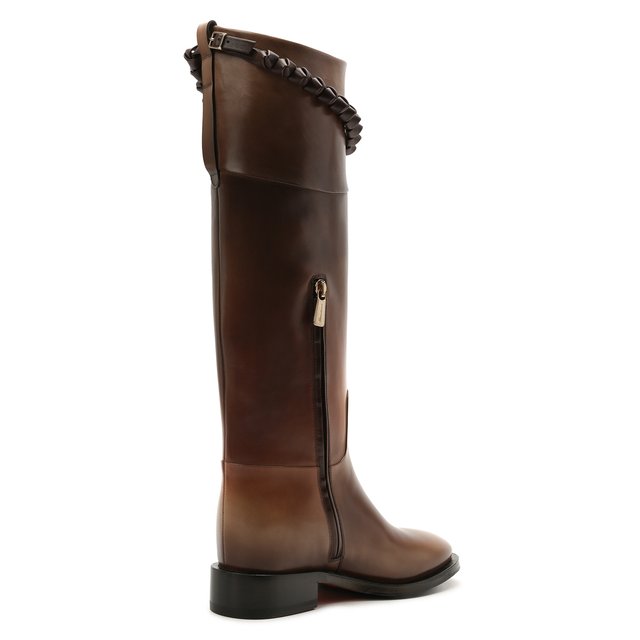 фото Кожаные сапоги santoni