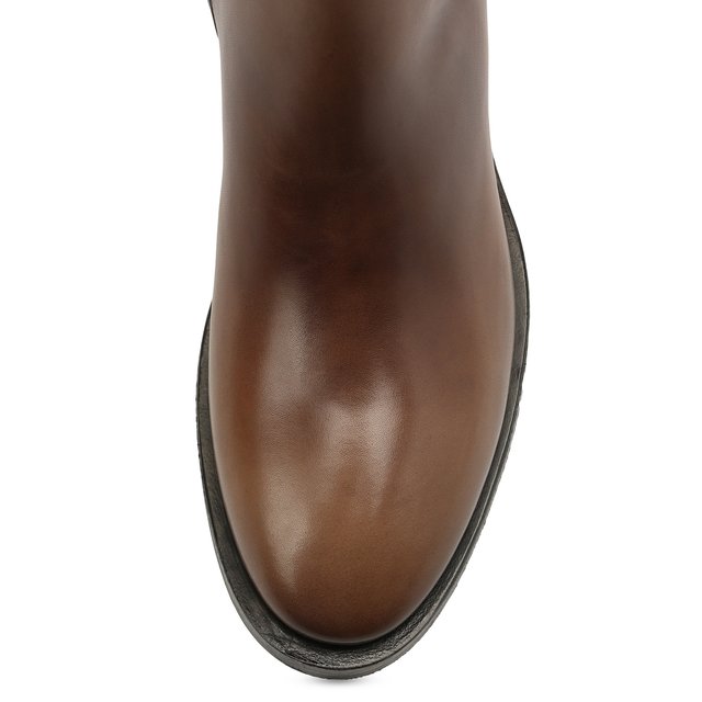 фото Кожаные сапоги santoni