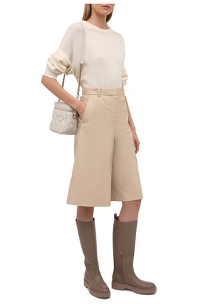 Женские кожаные сапоги SANTONI бежевого цвета по цене 82300 руб., арт. WSHW59570BEINU0RM40 | Фото 2 Женские кожаные сапоги SANTONI бежевого цвета, арт. WSHW59570BEINU0RM40 | Фото 2